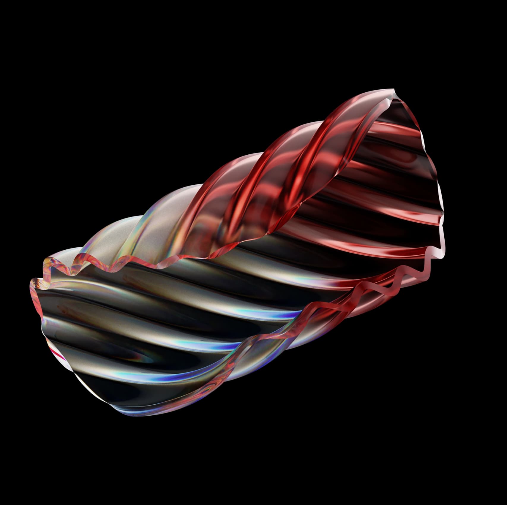 Decorative glass shape